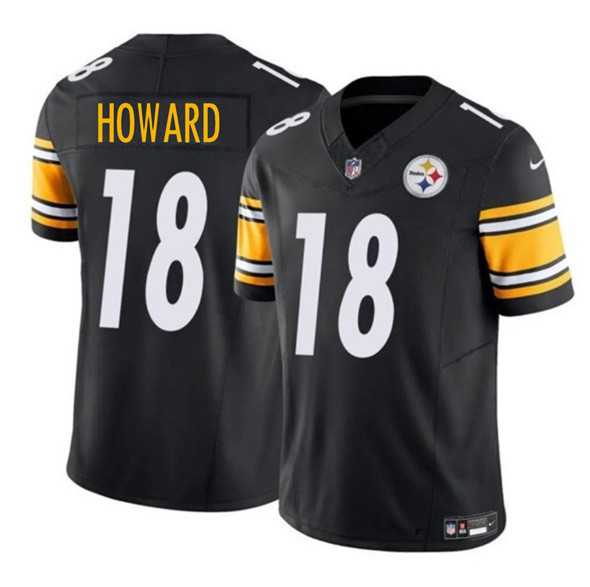 Men & Women & Youth Pittsburgh Steelers #18 Will Howard Black 2025 Draft F.U.S.E. Vapor Limited Stitched Jersey